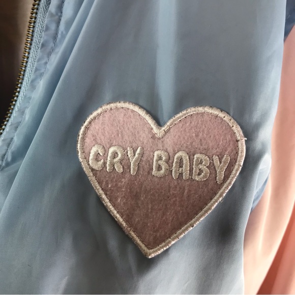 MELANIE MARTINEZ Cry Baby Satin Bomber Jacket Size Large - Picture 4 of 16